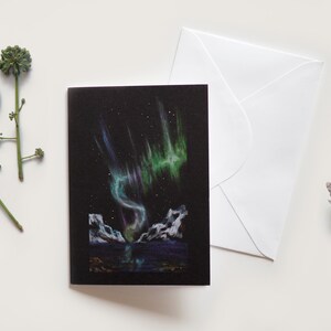 Winterkaart en envelop - Set van 4 wenskaarten om te versturen 1 carte Aurore 02