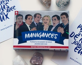 French Politics Manigances Card Game for the whole family