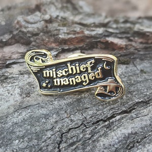 Mischief managed! marauder's map enamel pin