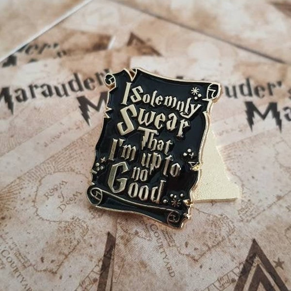 Ich schwöre feierlich, dass ich nichts Gutes vorhabe! Marauder es Map Emaille Pin