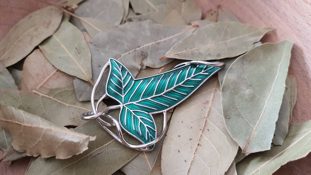 The Elven Brooch Lotr Jewelery Leaf of Lorien LOTR Elvish Etsy Australia