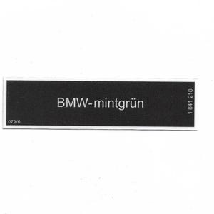 BMW-mintgrün Etiqueta adhesiva de pintura Aufkleber E12 E21 E23 E24 E28 E9 #1841218