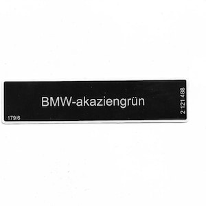 BMW-akaziengrün Paint sticker label Aufkleber E23 E24 E28 E30 M5 M6 #2121488