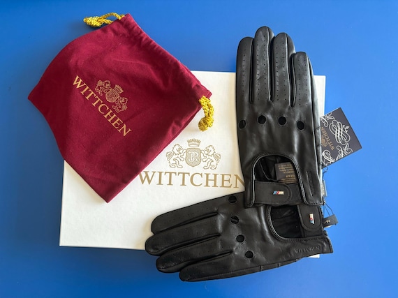 BMW ///M M-Power Men's Gloves Natural Leather Driving Gloves + exclusive Gift BOX + elegant velvet cover