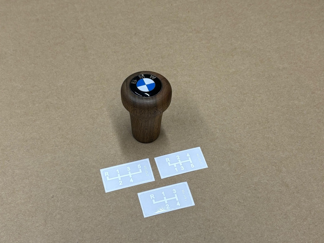 Short Wooden Gear Shift Knob Walnut BMW E10 114 E9 E3 NK E21 E12 E24 ...
