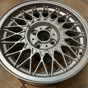 1x Light alloy rim silver BBS RZ Styling 5 BMW E30 4x100 7Jx15H2 Et:24 #36111179066 #1179066