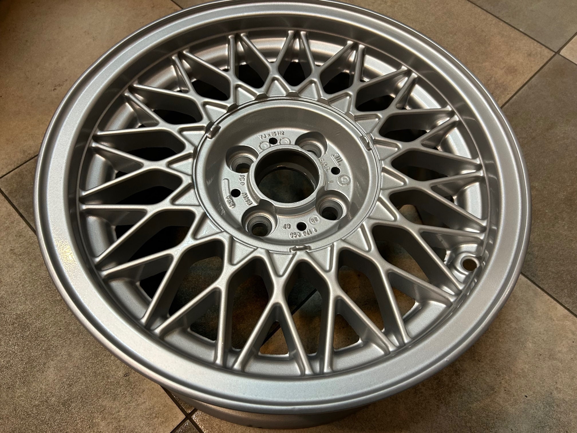 1x Light Alloy Rim Silver BBS RZ Styling 5 BMW E30 4x100