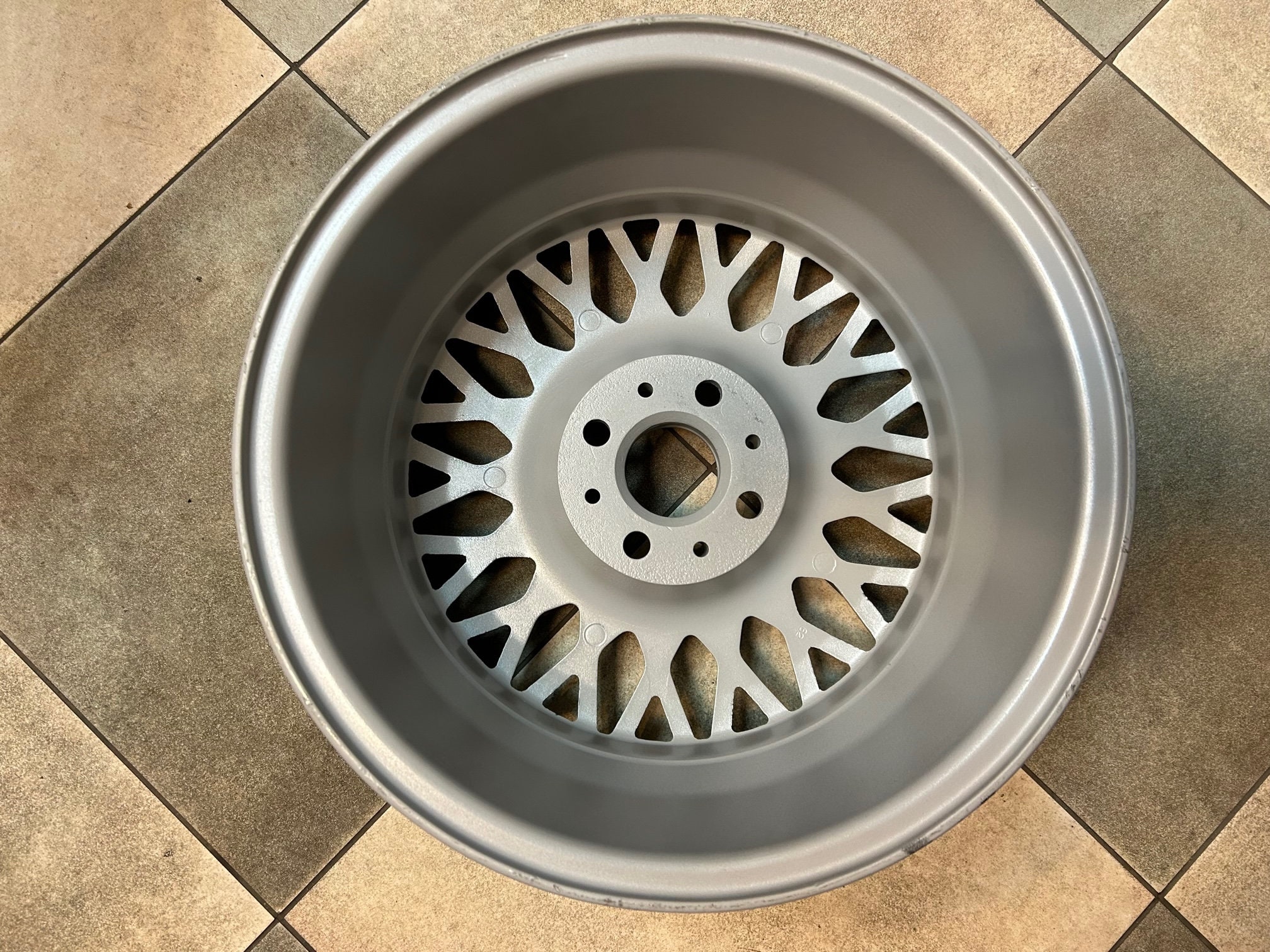 山田様　BBS③ 1x Light Alloy Rim Silver BBS RZ Styling 5 BMW E30 4x100