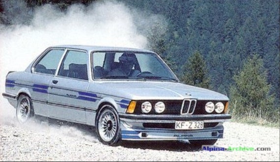 2d Alpina DARK-BLUE Decoset Stickers BMW E21 E10 E24 E30 2-door