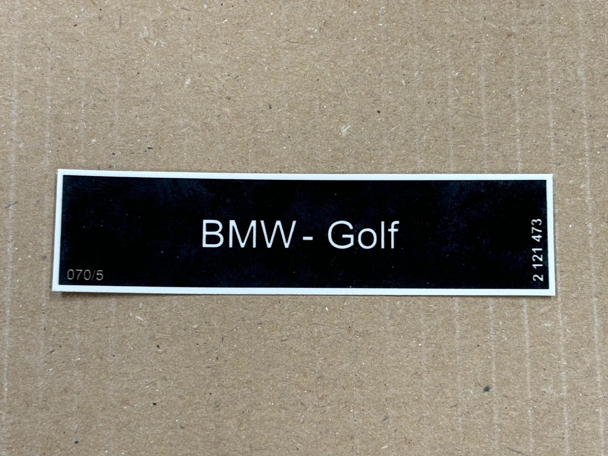 1x Bmw-golf Paint Sticker Label E21 E24 E12 E28 E23 E9 #2121473 - Etsy