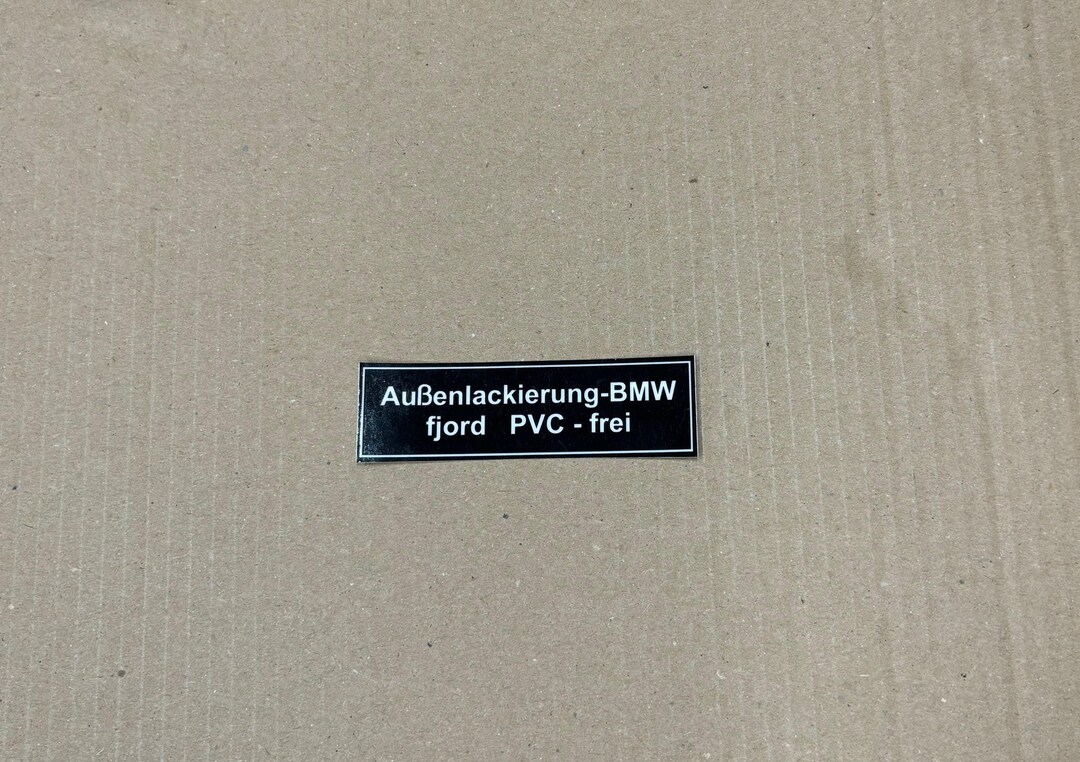 1x Außenlackierung-bmw Fjord (oldest) Paint Sticker Label E10 02-er 114 ...