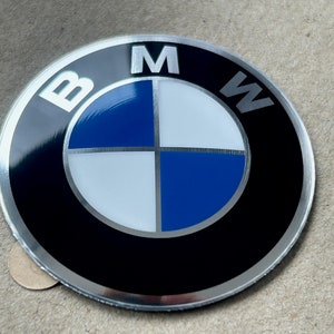 1x BMW Emblem/logo/badge 45mm/1.77in aluminum sticker fits to BMW 114 E10 E21 E30 K25H R13 R28 BBS Mahle NLa