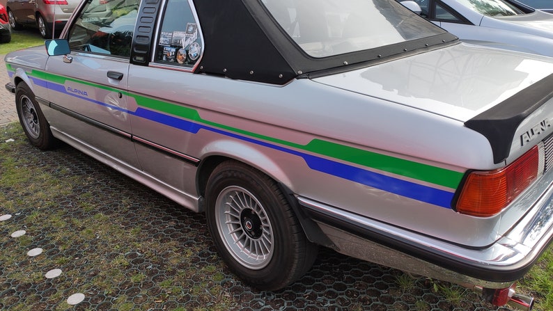 2d Alpina GREEN-BLUE Decors Set Stickers BMW E21 E10 E24 E30 (2-door ...