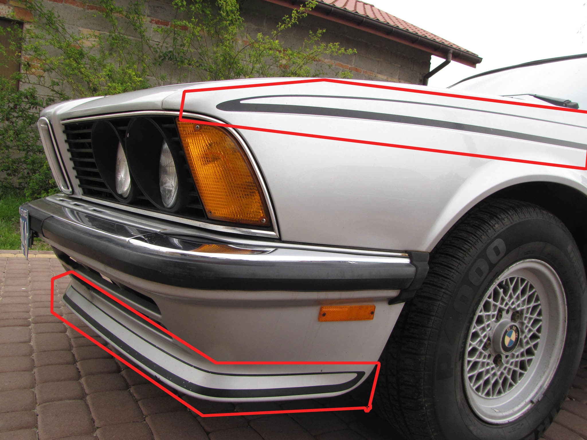 BMW E24 BLACK M-technic Decor Full Set Stickers (8pcs/8tlg) - Etsy