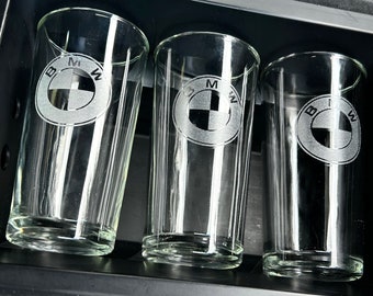 3pcs Glasses set for the refrigerator armrest compartment BMW e24 E23 3-teiliges Gläserset für das Armlehnenfach des Kühlschranks