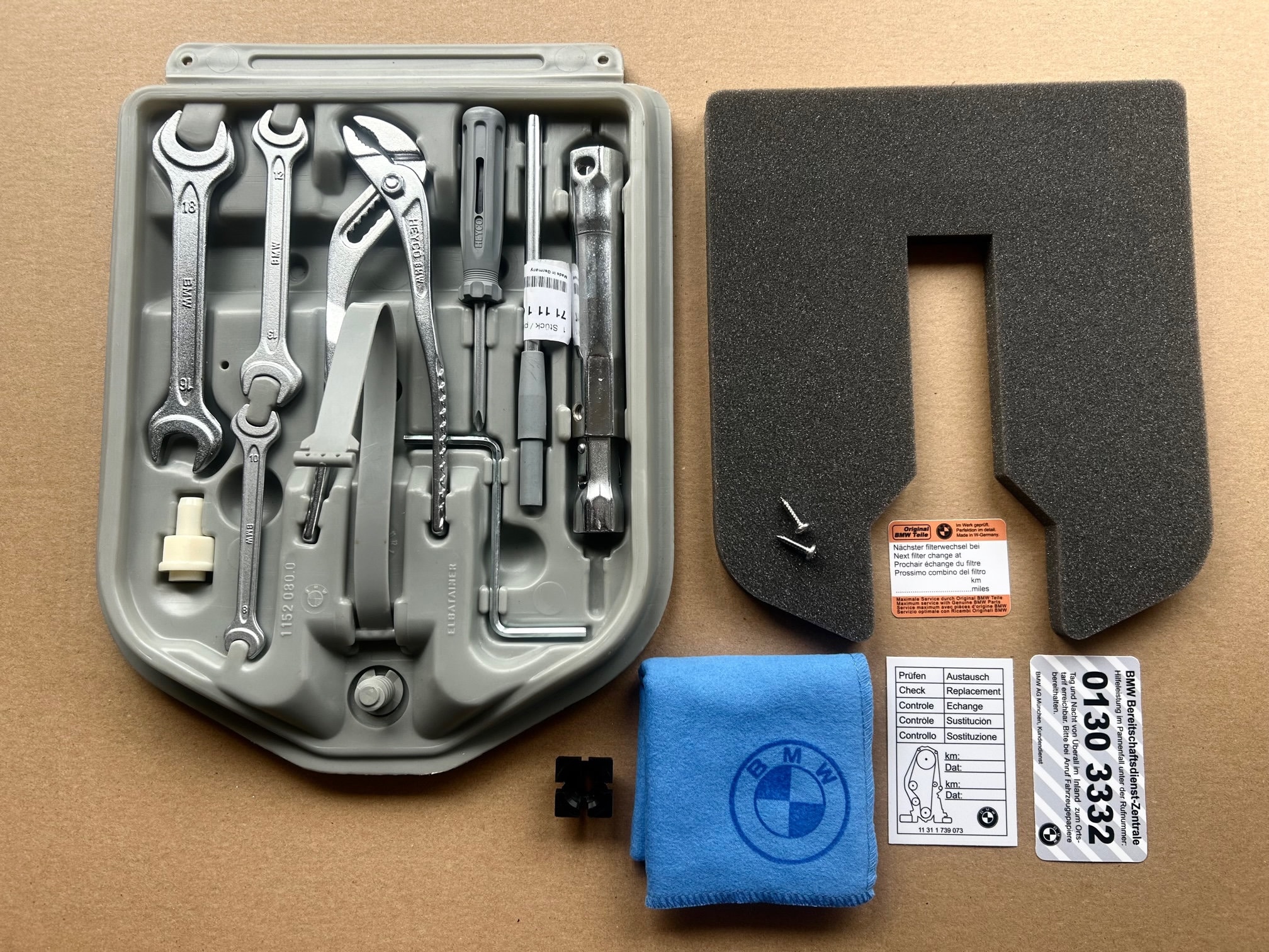 BMW MINI ミニ 純正 車載用ジャッキ工具セット 780kg 1501930