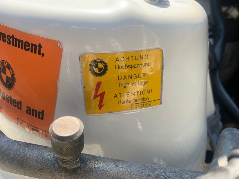 Information Sticker Label Aufkleber 