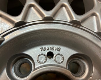 山田様　BBS① 1x Light Alloy Rim Silver BBS RZ Styling 5 BMW E30 4x100