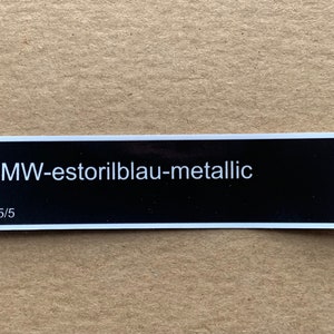 1x BMW-estorilblau-metallic Lackaufkleber E36 E46 E30 M3 Z3M #2122503