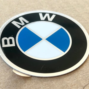 1x BMW Emblem/logo/badge 57mm/2.24in flat aluminum sticker fits to BMW E9 E3 E12 E23 E28 E24
