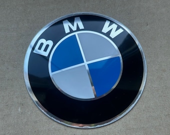 1x DiY Emblem/logo/badge BMW 82mm/3.23in convex aluminum sticker fits to BMW 114 E10 E21 E30 E24 E23 E28 E12 E3 E9 NK
