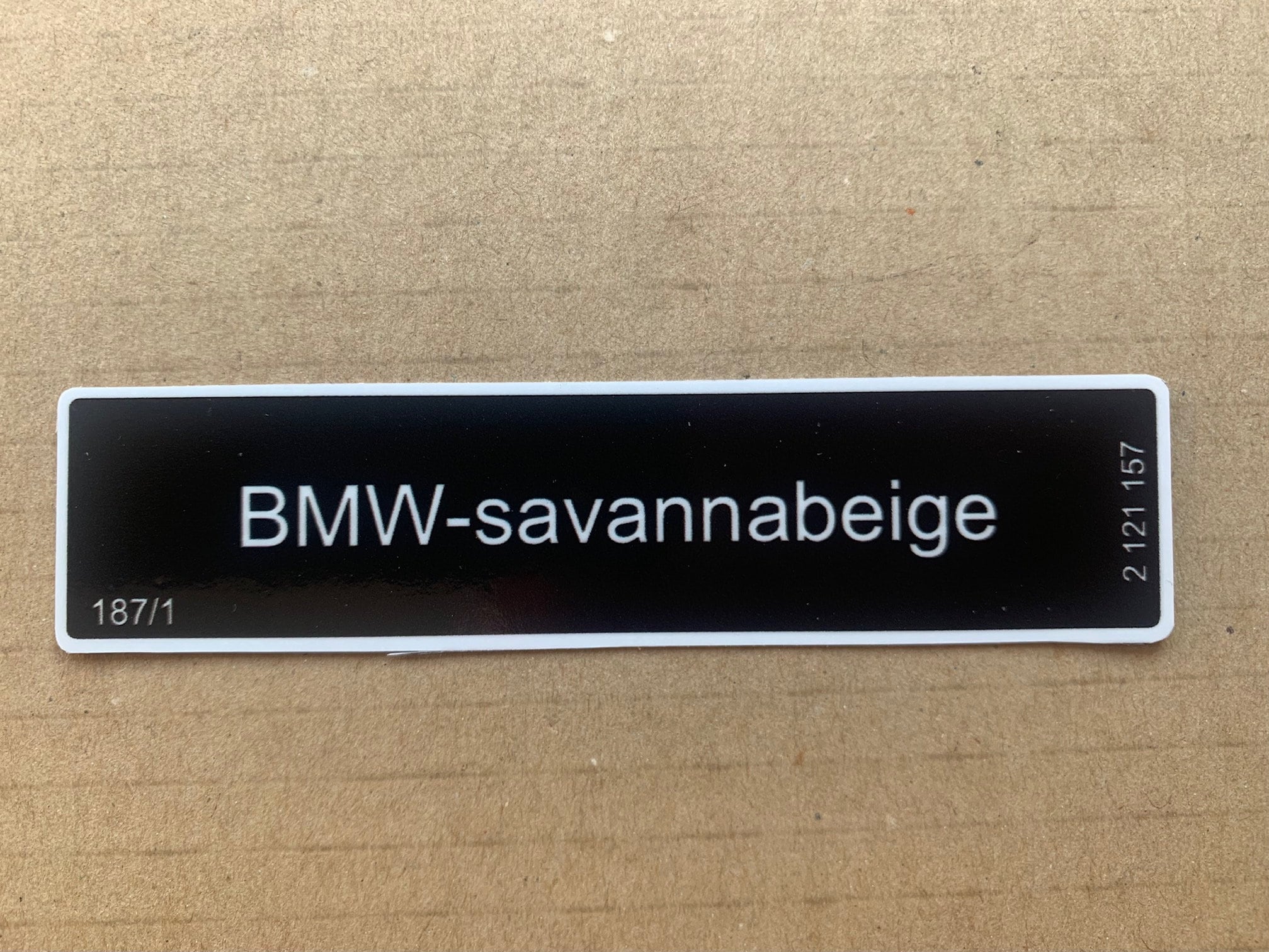 1x Bmw-savannabeige Paint Sticker Label BMW E21 E23 E24 E28 #2121157 - Etsy