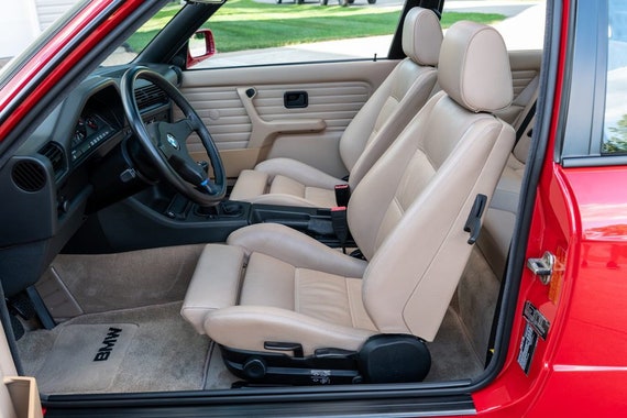 2x Label BMW Seats Sportsitze Comfort Adjustment Manual LR E30 E24