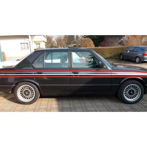 BMW E28 E23 E12 E30 SILVER M-Technic Decor set stickers (4-door) (8pcs/8tlg) #51149056522 #9056522
