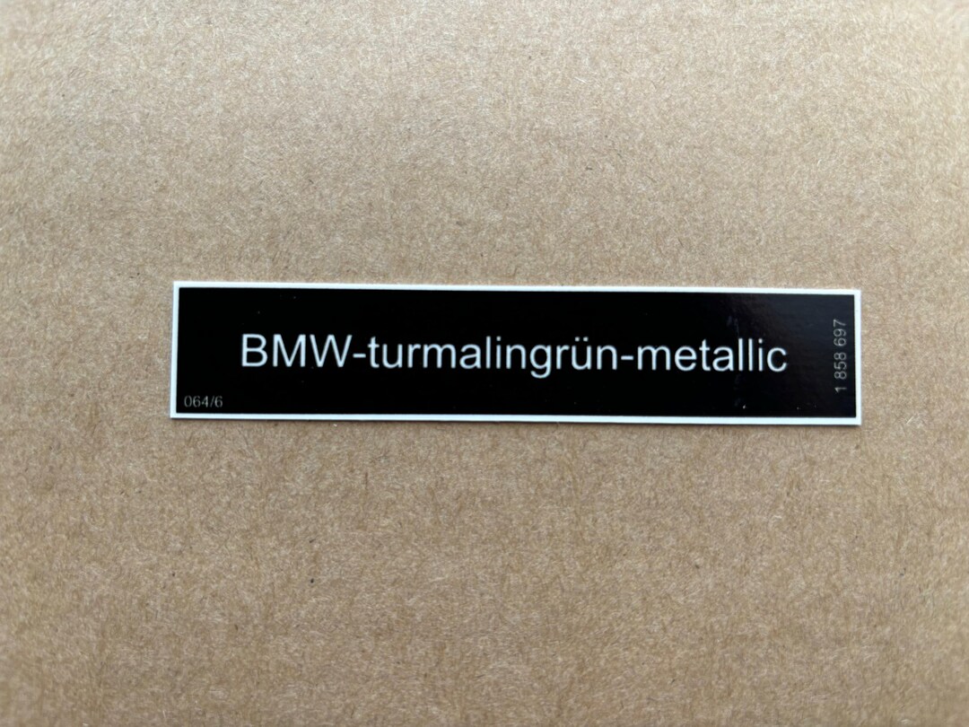 1x Bmw-turmalingrün Paint Sticker Label E12 E21 E23 E24 E28 #1858697 - Etsy