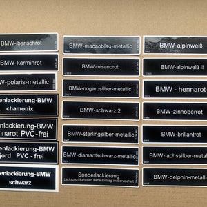 1x Laksticker BMW E30/E24/E31/E23/E28/E32/E36/M3/M5/M6