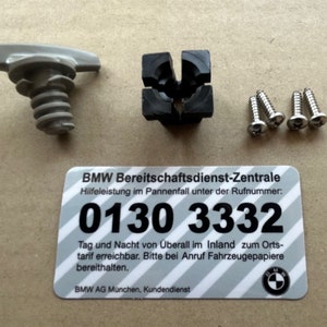 1x set Screw gray and Socket for Toolboxes BMW E36 M3 E46 E34 E21 E30 E31 E24 E23