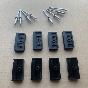 8x BMW sportsitze E30 E28 E24 E23 Guide thigh support (footrest repair kit) #1940490