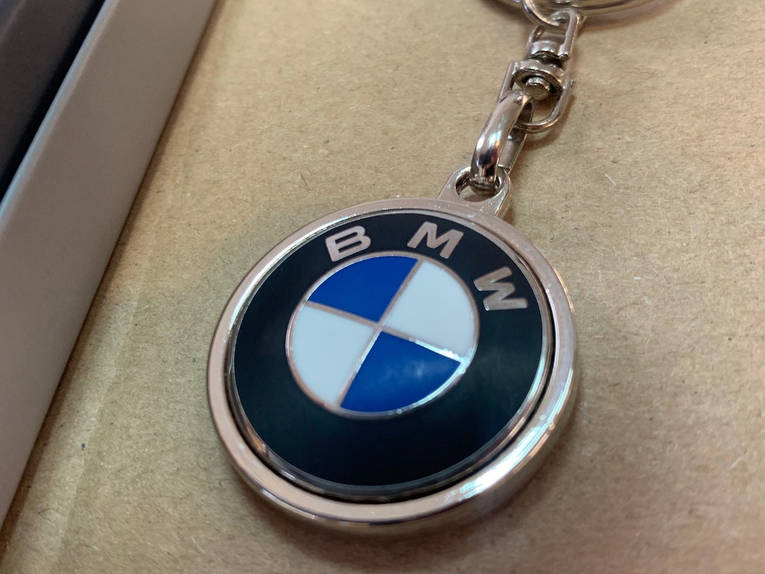 BMW Logo Keychain Metal Chrome Giftbox 2454773 - Etsy