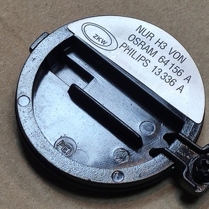 1x cubierta halógena ZKW BMW E30 de 1987 #1386041