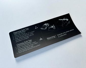 BMW E30 BMW E30 Cabrio Cabrio Anleitung elektrisches Dach - Englisch