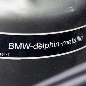 Bmw-delphin-metallic Paint Sticker Label E21 E23 E24 E28 E30 E32 E34 ...