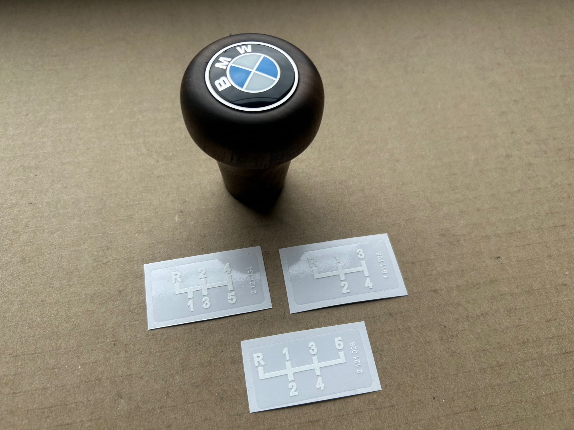 4pcs BMW E21 Front Apron Facelift Stickers Set 