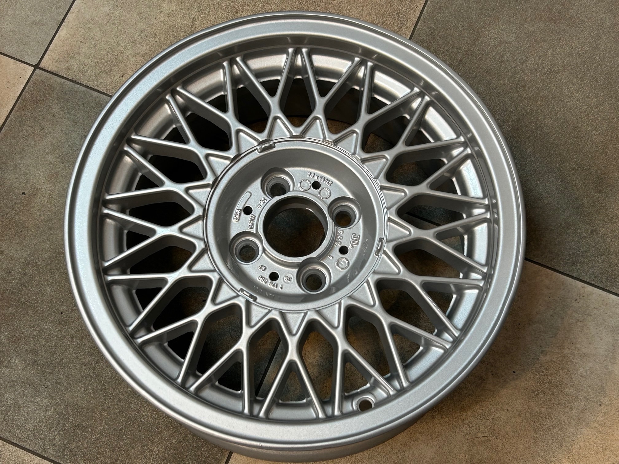 1x Light Alloy Rim Silver BBS RZ Styling 5 BMW E30 4x100