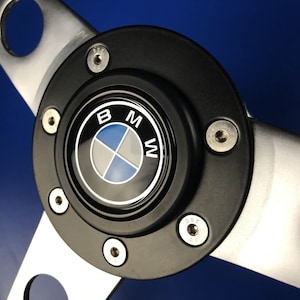 Metal black ring Horn cover Petri steering wheel center ring BMW E9 3.0CSL CSi CS E10 E21