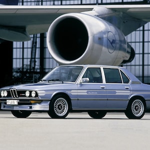 4d Alpina SILVER decorstickers BMW E12 E28 E23 E30 4-deurs (9tlg/9pcs)