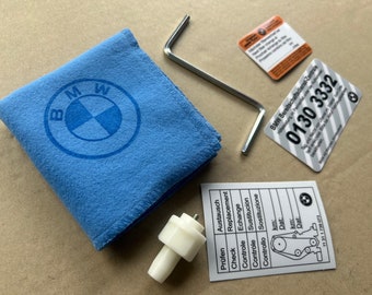 6pcs Emergency/stickers/toolbox set-Polishing cloth + Emergency Window Crank Tool + sliding roof BMW E30 E28 E24 E23 E12