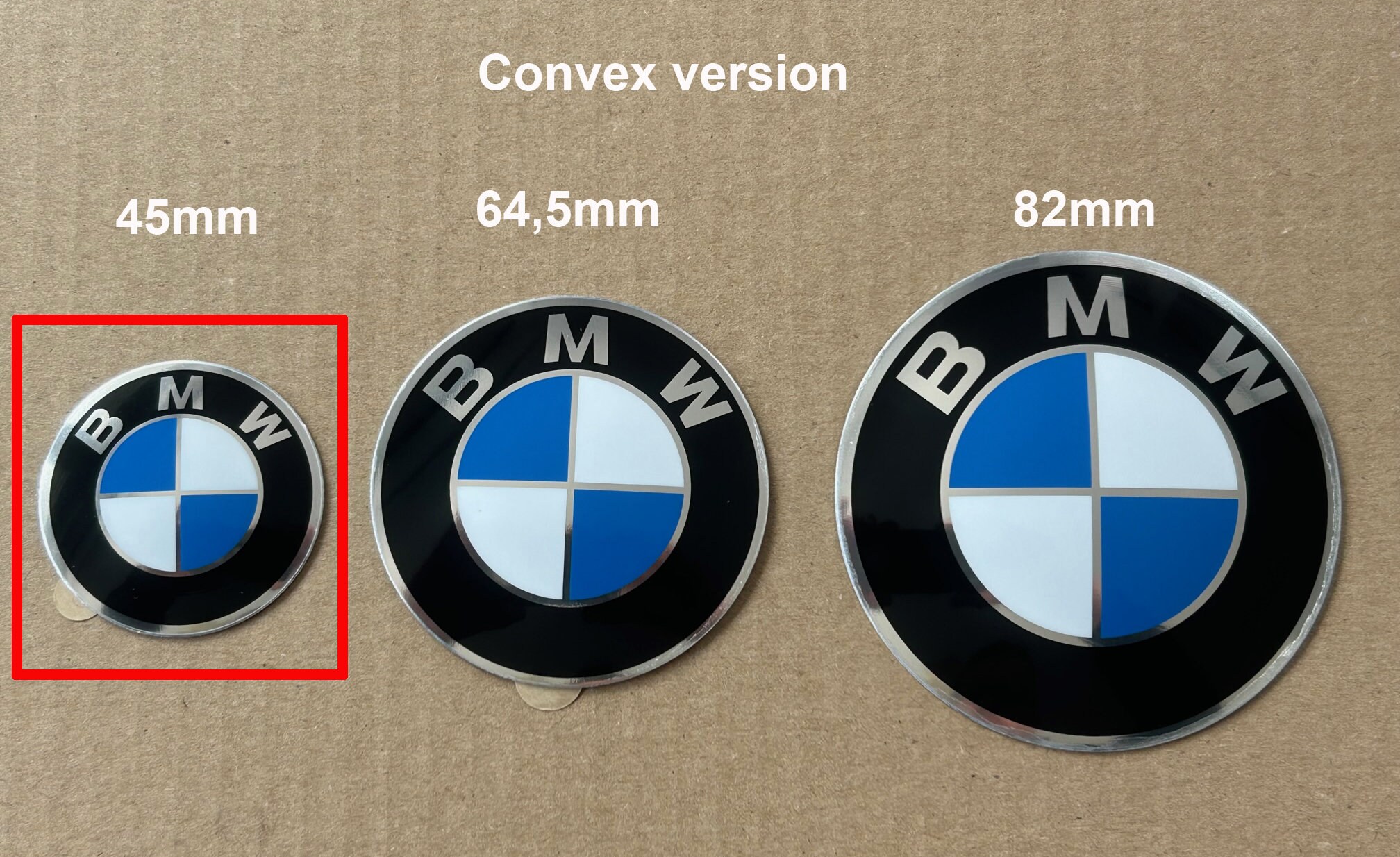 Emblema Originale BMW Per Coprimozzo – 45mm Adesivo Auto E Moto – Modelli 2002 E21 E30 E Moto R13 R28 K25H