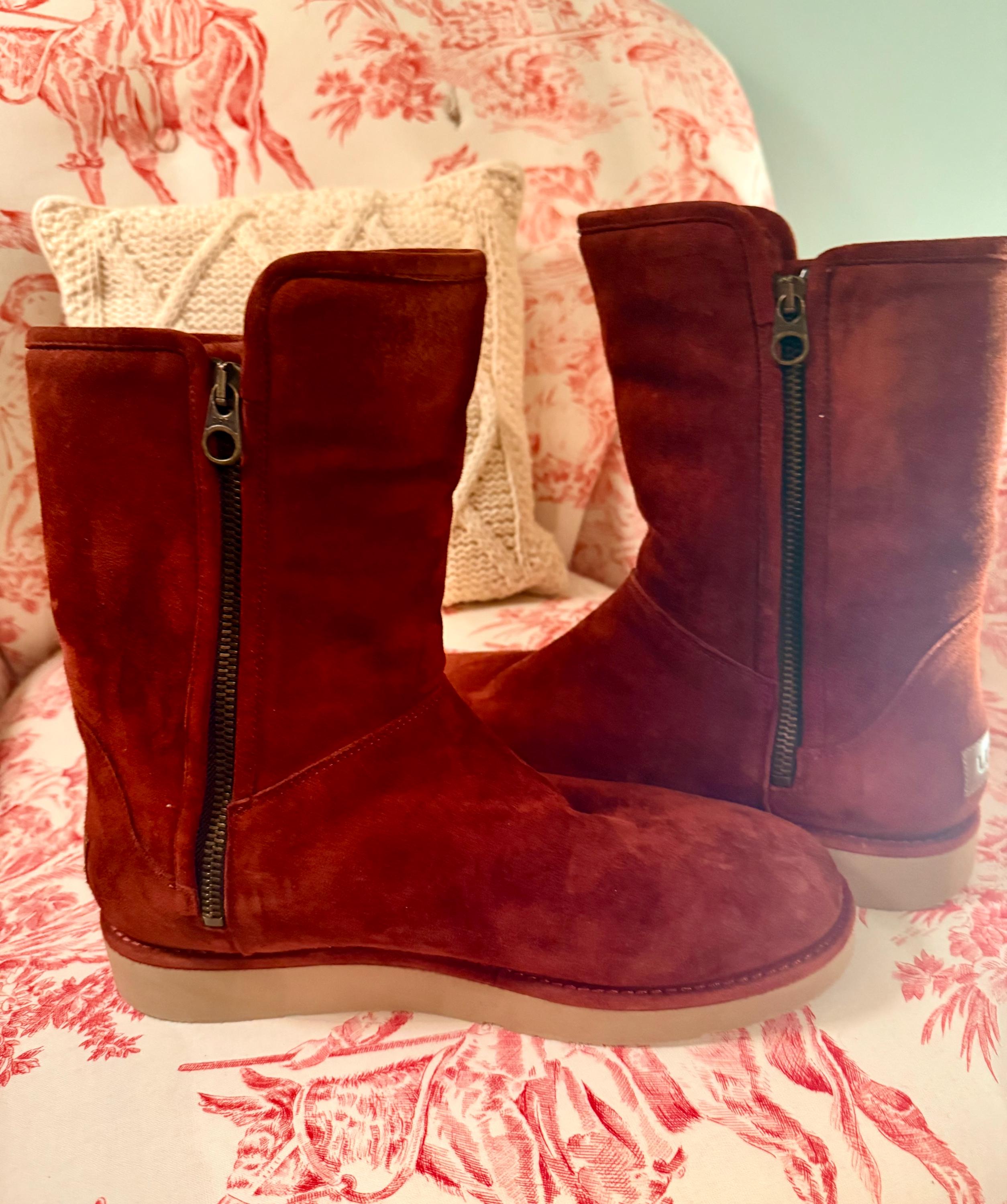 Vintage Burgundy SIOUX Leather Inside Warm Boots ? NEW YEARS ADDITION ‼️ The Tate is being released in  main image 2