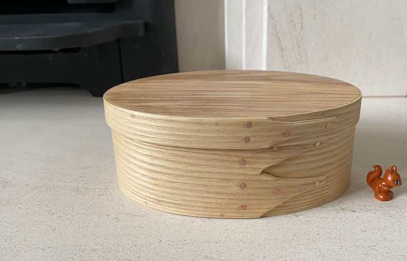 Ash Shaker Oval Wooden Box Size 2