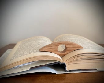 Sujetalibros de madera para pulgares de libros