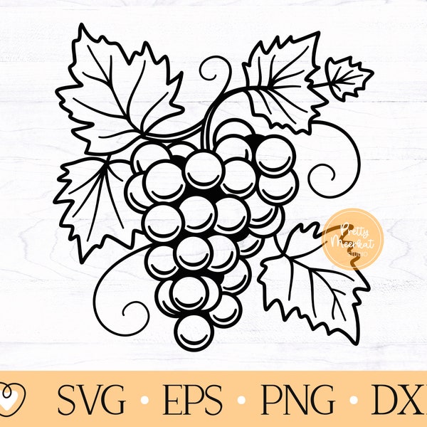 Grape svg, Grape Bunch svg, Grape Vine svg