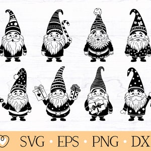 Gnome svg, Christmas Gnome svg, Gnome Clipart, Holiday gnomes svg