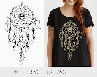 Dreamcatcher svg, Feather svg, Boho svg, Dreamcatcher png