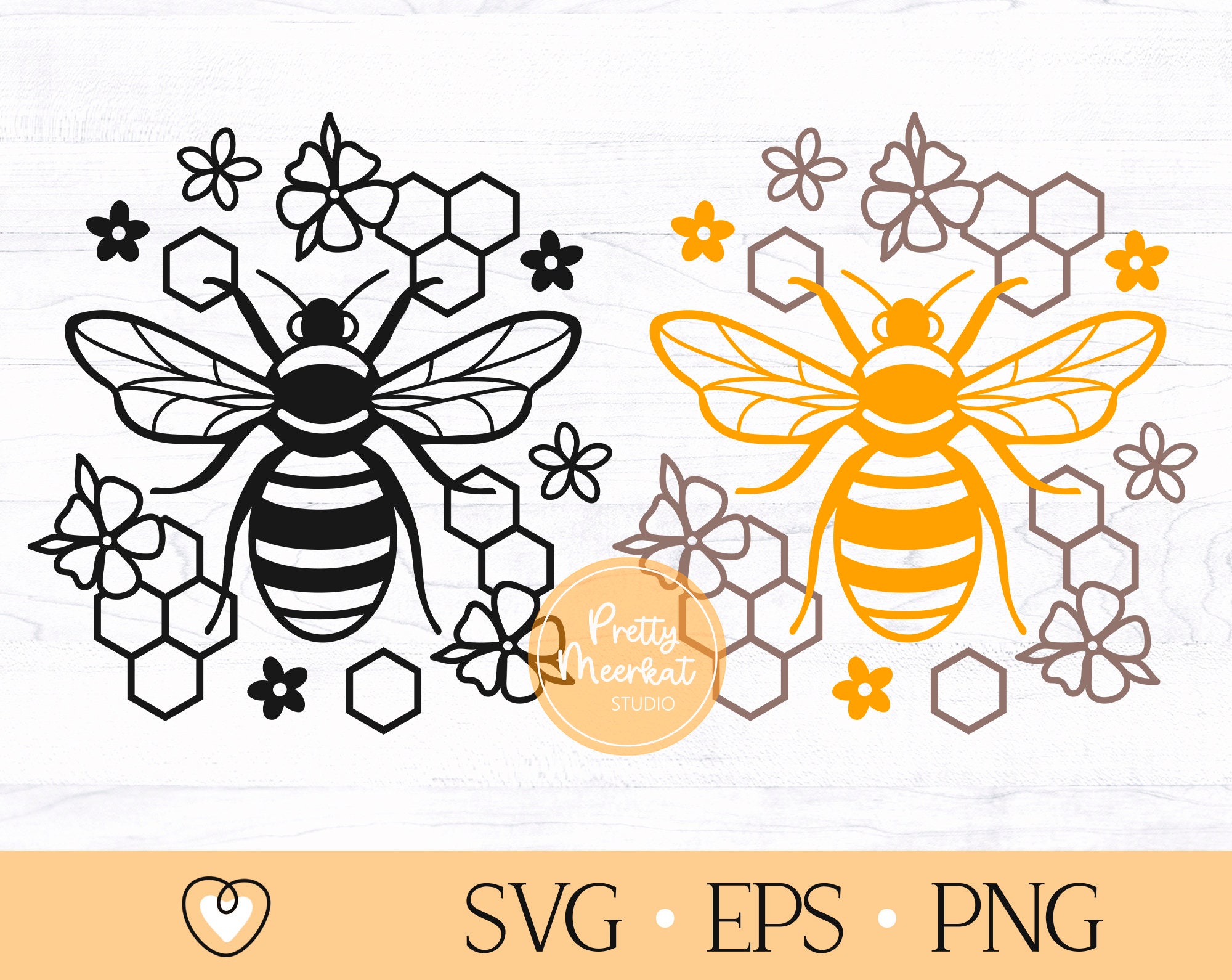 Bee svg, Honeycomb svg, cut file, png