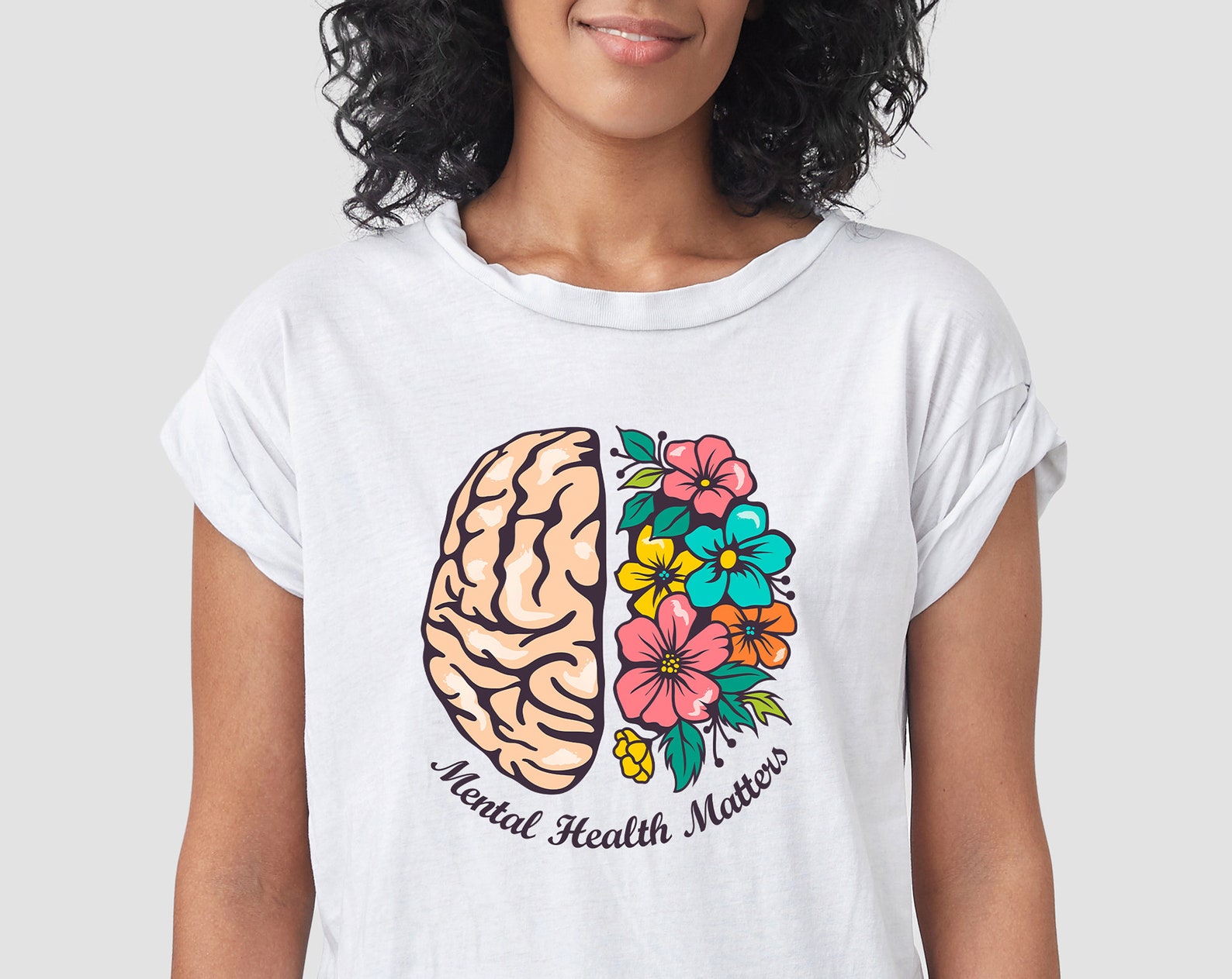 Mental Health Png, Flower Brain Png, Sublimation File - Etsy